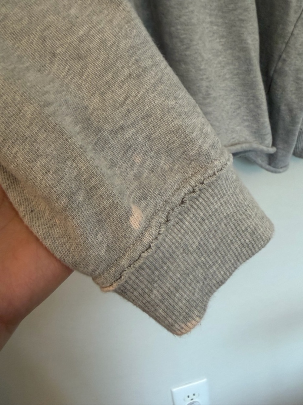 Aerie Lace Up Hoodie Sweatshirt Gray Oversized Pullover Medium - Picture 3 of 6